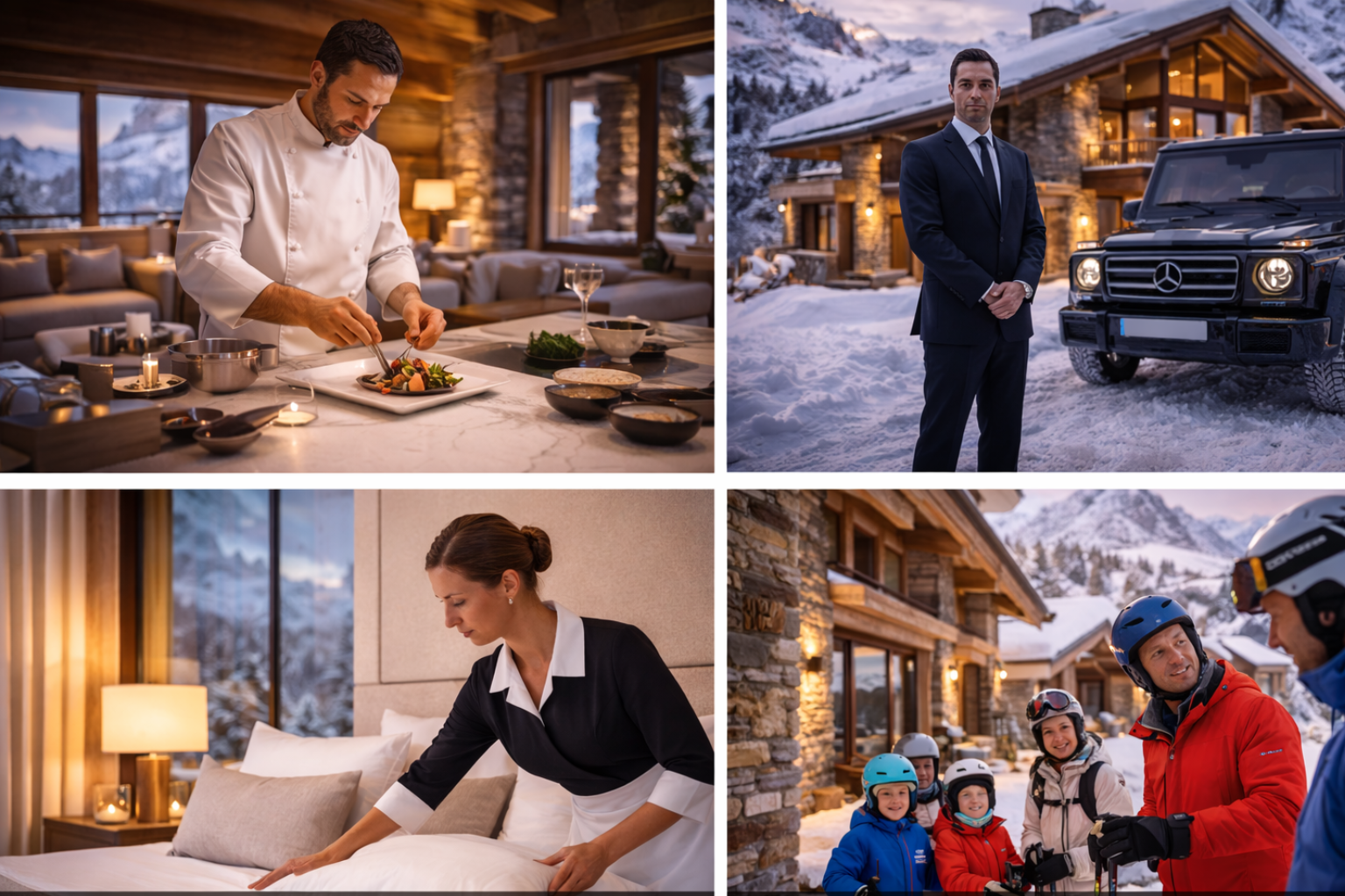 Services de luxe dans un chalet