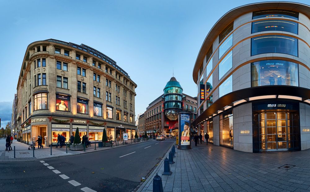 medium koenigsallee the best shopping street in duesseldorf 67ne image